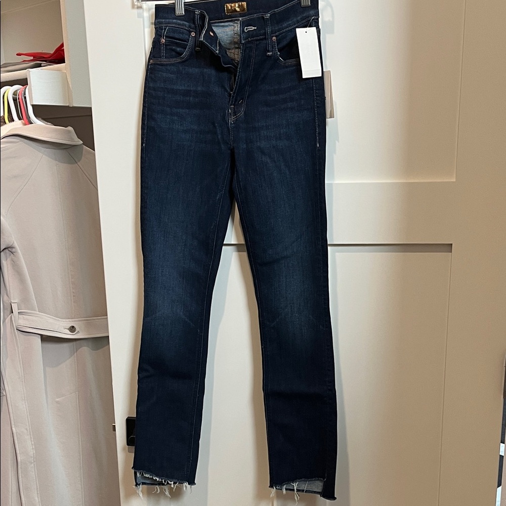 MOTHER Dark Blue Skinny Jeans